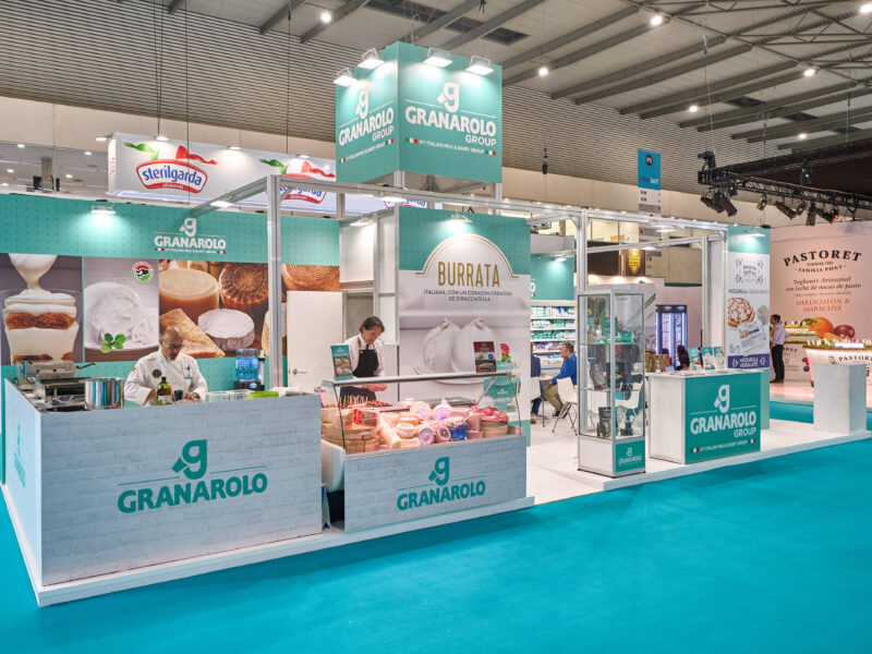 Stand para feria gastrómica de Granarolo