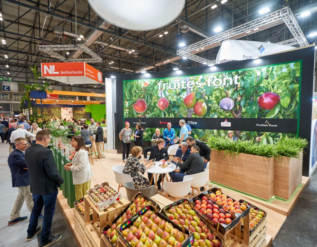 Decoración de Stands para feria gastrómica de fruites font