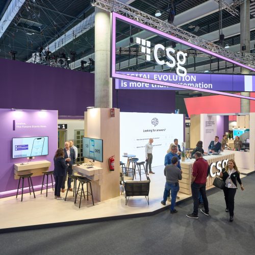 Stand de feria de CSG en MWC 2024