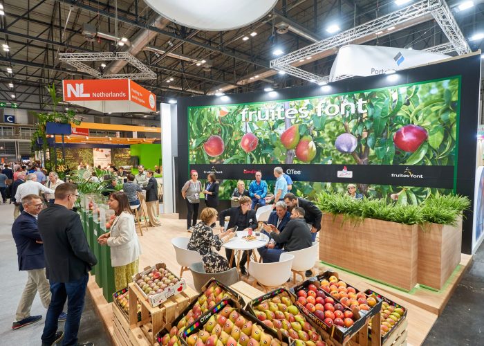 Decoración de Stands para feria gastrómica de fruites font